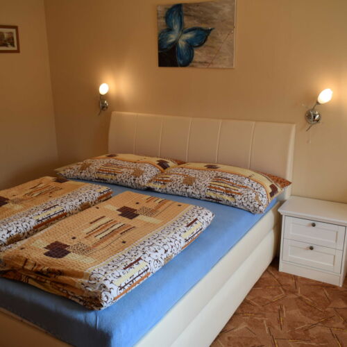 Pokoj se sprchou  s manželskou postelí