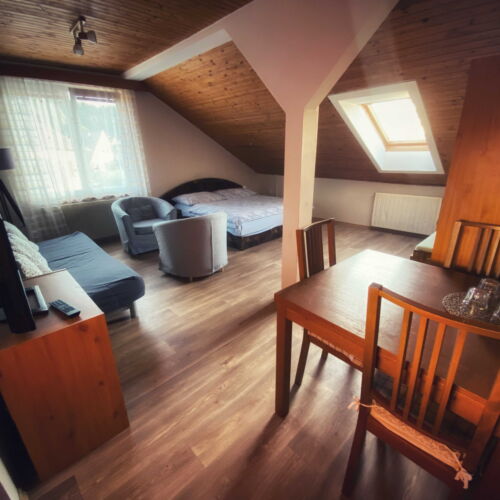 2-Zimmer-Apartment für 5 Personen mit Balkon und Dusche