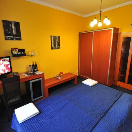 Pokoj se sprchou  s manželskou postelí