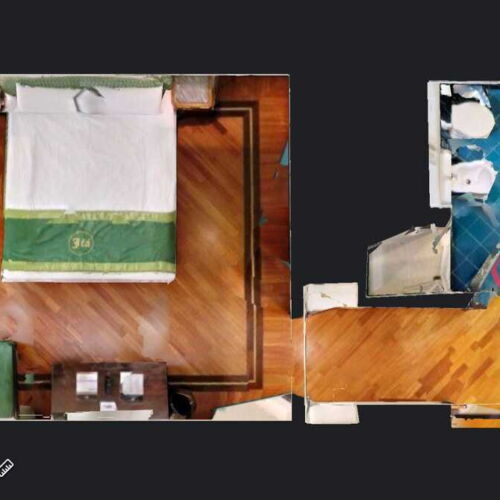 Junior Pokoj s klimatizací s manželskou postelí (s možností přistýlky)