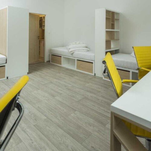 Camera twin standard cu duș (se poate solicita pat suplimentar)