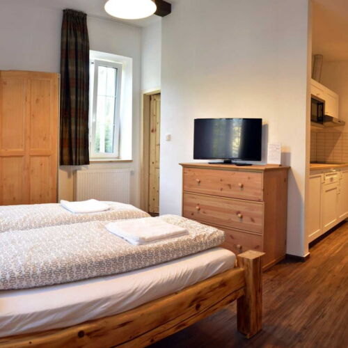 Apartman se sprchou s vlastní kuchyňkou pro 2 os. (s možností přistýlky)