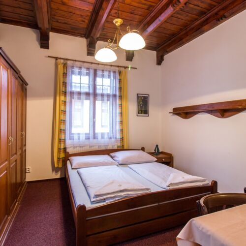 Pokoj se sprchou  s manželskou postelí