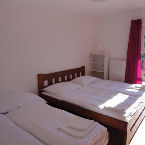 Pokoj s klimatizací se sprchou s manželskou postelí (s možností přistýlky)