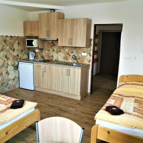 Apartman se sprchou s vlastní kuchyňkou pro 3 os. s 1 ložnicí