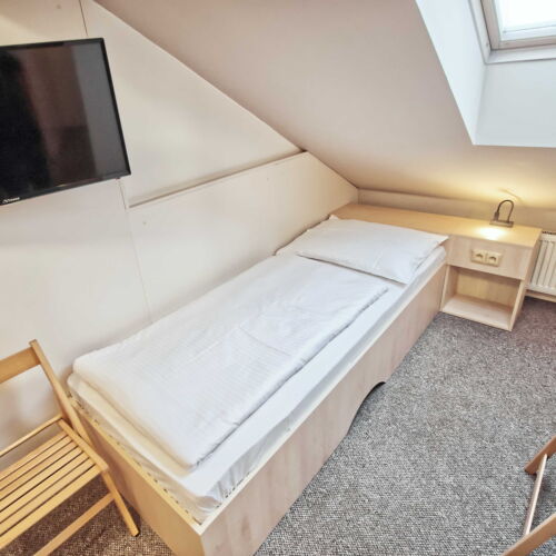 Camera single cu duș cu aer condiționat