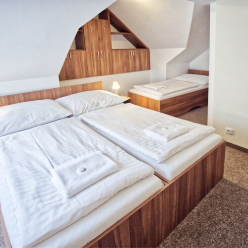 Pokoj s klimatizací se sprchou pro 4 os.