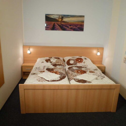 Camera dubla cu duș cu chicinetă proprie