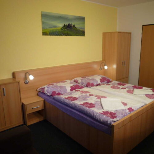 Camera dubla cu duș cu chicinetă proprie (se poate solicita pat suplimentar)