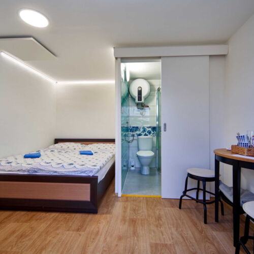 Pokoj se sprchou s terasou pro 2 os. (s možností přistýlky)