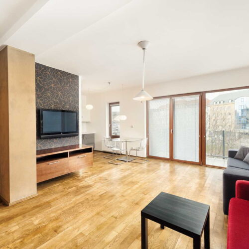 Family Apartman s manželskou postelí s 1 ložnicí s výhledem na řeku (s možností přistýlky)