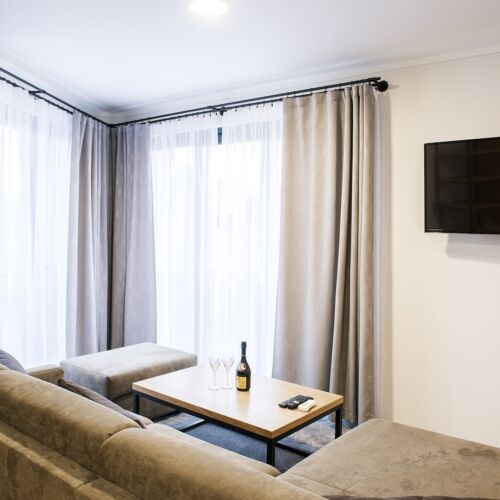 Deluxe Apartmán s klimatizáciou s manželskou posteľou s 1 spálňou (s možnosťou prístelky)