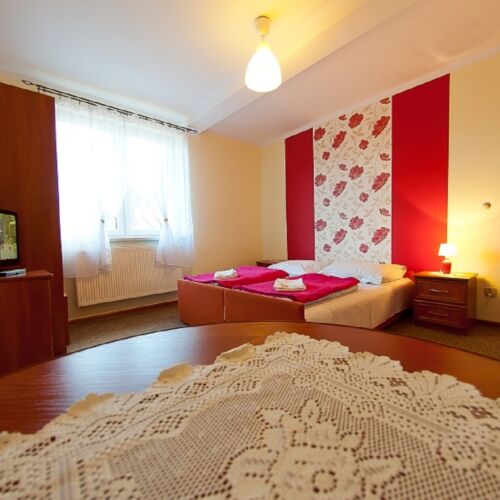 Pokój 5-osobowy z łazienką z telewizorem LCD/plazmą