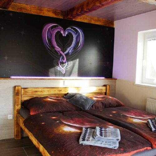 Apartament 6-osobowy z aneksem kuchennym z widokiem na ogród z 1 pomieszczeniem sypialnianym