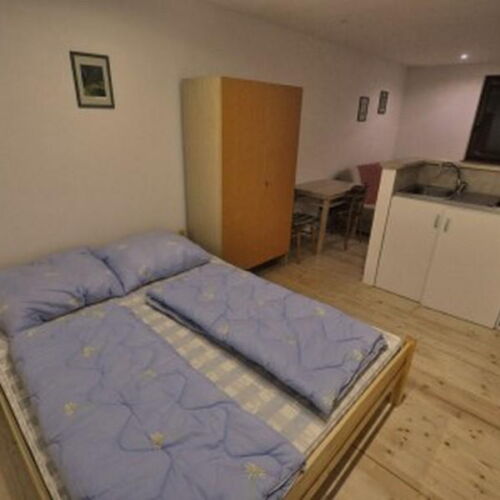 Camera twin cu duș cu bucătărie proprie (se poate solicita pat suplimentar)