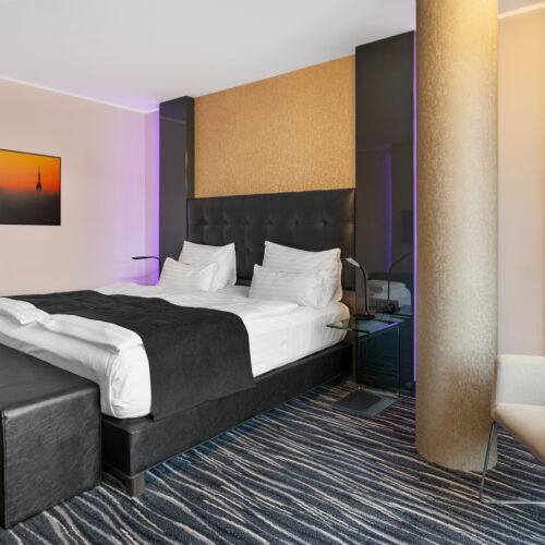 Superior Pokoj se sprchou s manželskou postelí (s možností přistýlky)