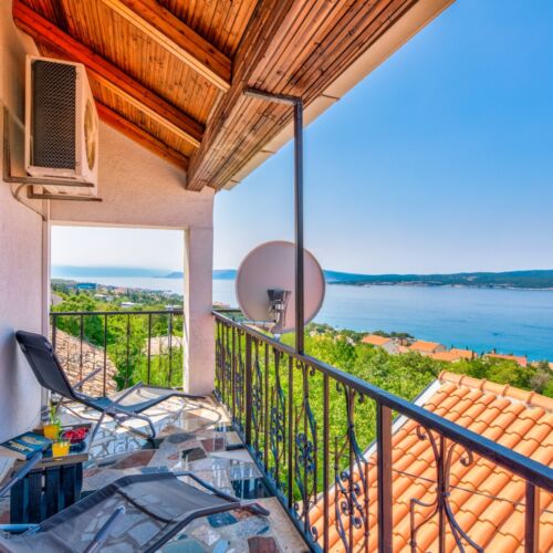 1-Zimmer-Apartment für 2 Personen Obergeschoss mit Aussicht auf das Meer