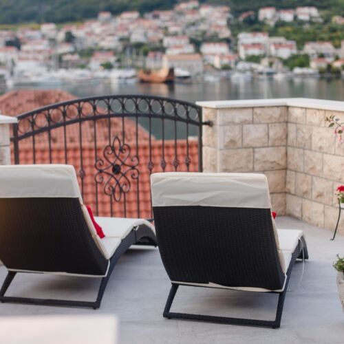 Apartament 7-osobowy z klimatyzacją z widokiem na morze z 3 pomieszczeniami sypialnianymi A-17308-a