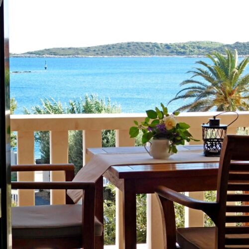 Apartament 2-osobowy z klimatyzacją z widokiem na morze z 1 pomieszczeniem sypialnianym