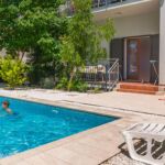 Apartament cu aer conditionat cu vedere spre mare cu 2 camere pentru 4 pers.