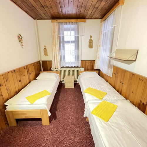 Pokoj se sprchou se společnou kuchyňkou pro 3 os.