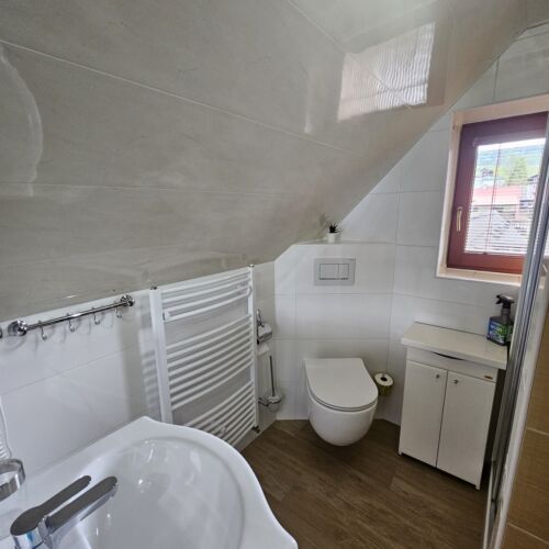 Apartament cu duș cu chicinetă proprie cu 2 camere pentru 4 pers. (se poate solicita pat suplimentar)