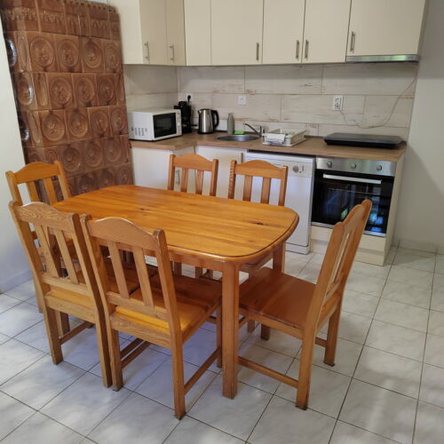 Apartament 6-osobowy na parterze z tarasem z 3 pomieszczeniami sypialnianymi (możliwa dostawka)