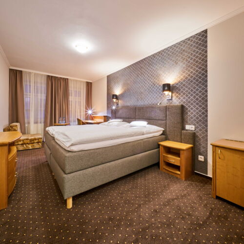 Camera twin superior cu duș (se poate solicita pat suplimentar)