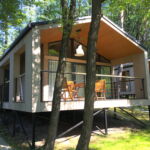 Erdőre néző teljes ház 4 fős faház