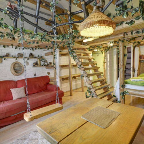 Pokoj se společnou koupelnou se společnou kuchyňkou pro 6 os.