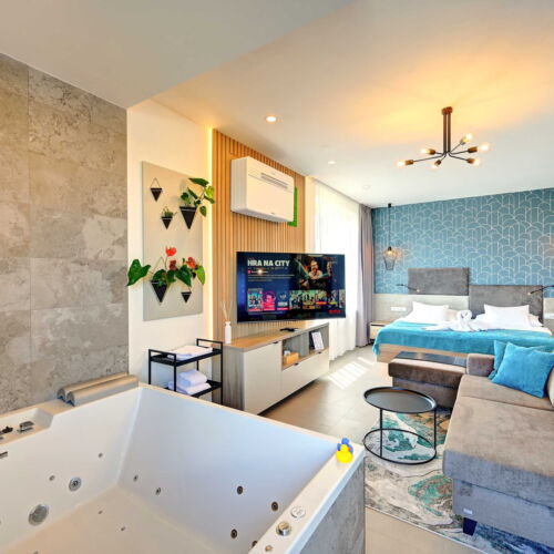 Wellness apartmá HARMONY s obří vířivkou a saunou |ADULT ONLY|