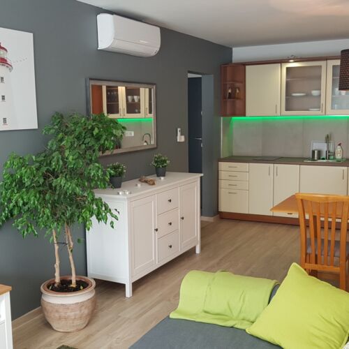 Apartament cu balcon cu vedere spre lac pentru 4 pers. (se inchirieaza doar integral)