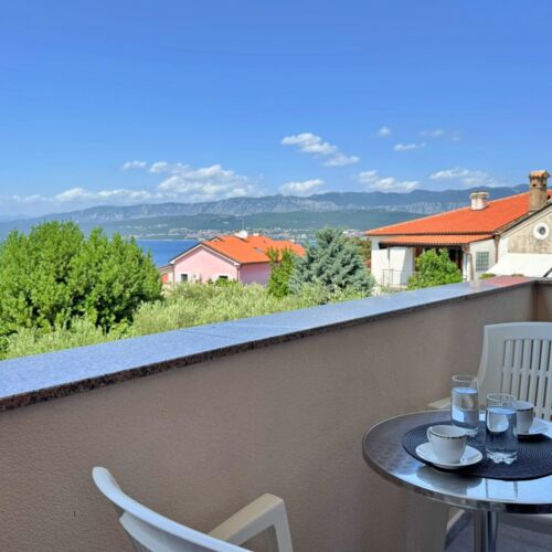 1-Zimmer-Apartment für 3 Personen mit Klimaanlage und Aussicht auf das Meer