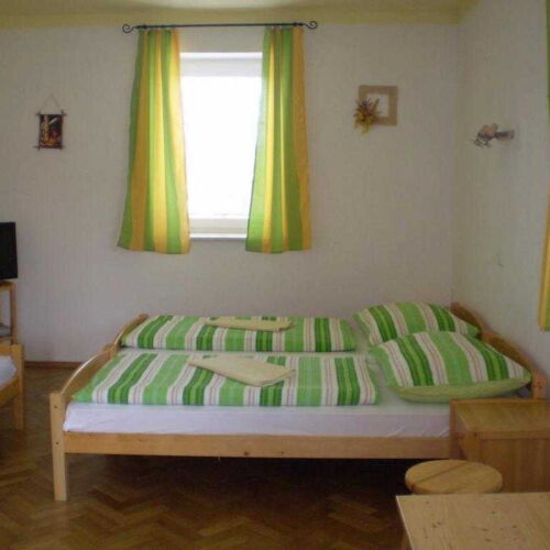 Pokoj se sprchou  s manželskou postelí