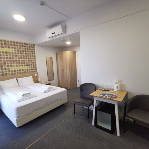 Ground Floor Balcony Double Room (extra bed available)