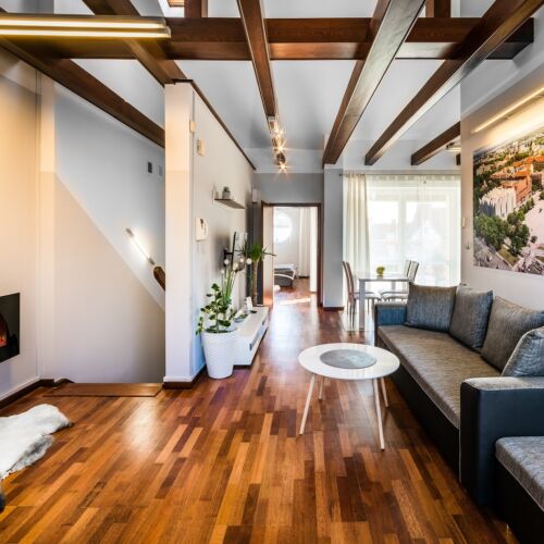 Apartament 6-osobowy Penthouse z tarasem z 2 pomieszczeniami sypialnianymi