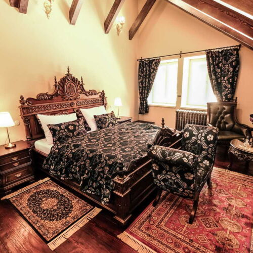 Studio Pokoj s klimatizací s manželskou postelí (s možností přistýlky)