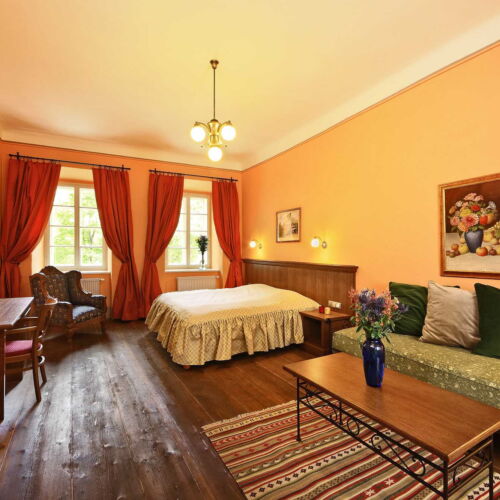 Budova Depandance Pokoj se sprchou s manželskou postelí (s možností přistýlky)