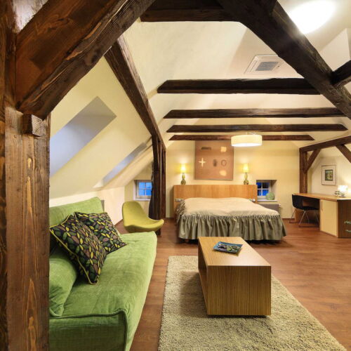 Budova Depandance Pokoj se sprchou s manželskou postelí (s možností přistýlky)