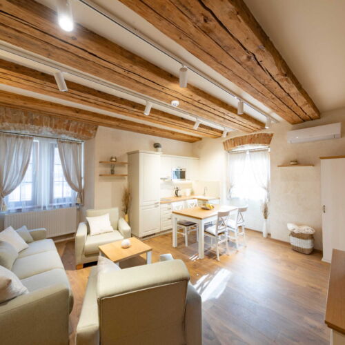 Apartman s vanou s vlastní kuchyňkou pro 4 os. se 2 ložnicemi