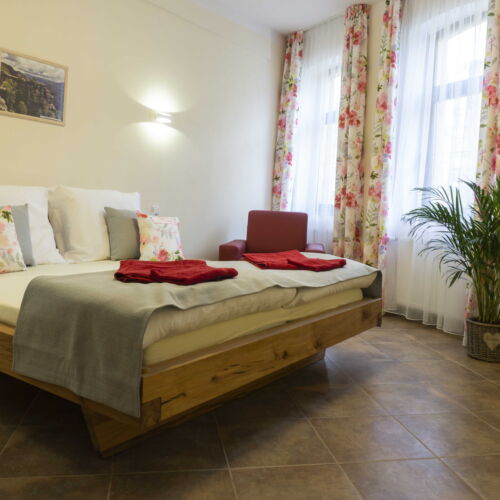 Dvoulůžkový pokoj s výhledem na zámek