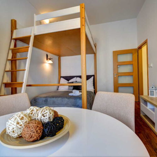 Apartament cu chicinetă proprie cu vedere spre oraș cu 1 camera pentru 4 pers.