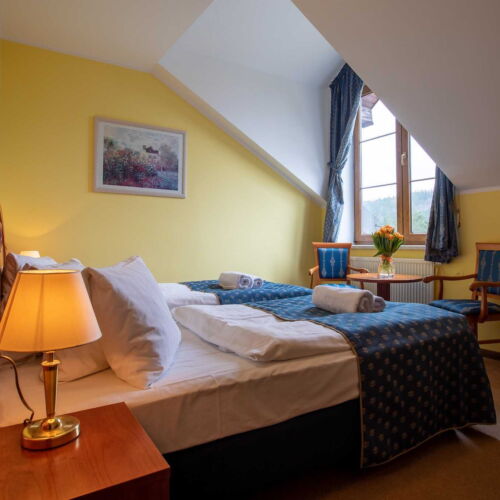 Pokoj s klimatizací  pro 2 os. (s možností přistýlky)