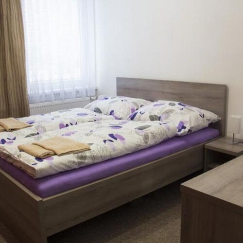 Pokoj se sprchou  s manželskou postelí