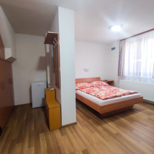 Camera dubla cu baie cu aer condiționat (se poate solicita pat suplimentar)