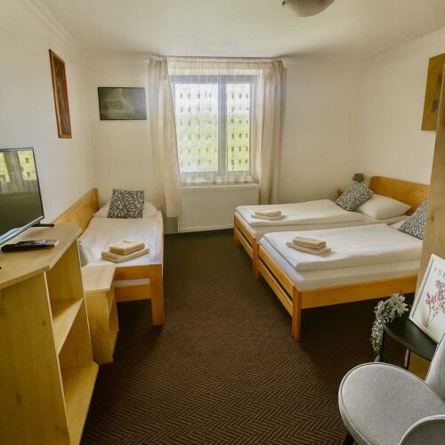 Standard Dreibettzimmer mit Dusche