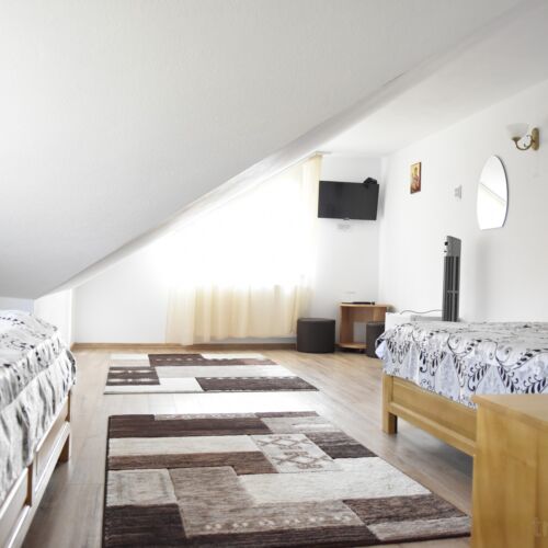 Camera tripla mansardă