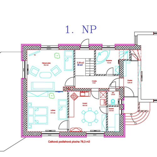Apartament cu duș cu chicinetă proprie pentru 5 pers.