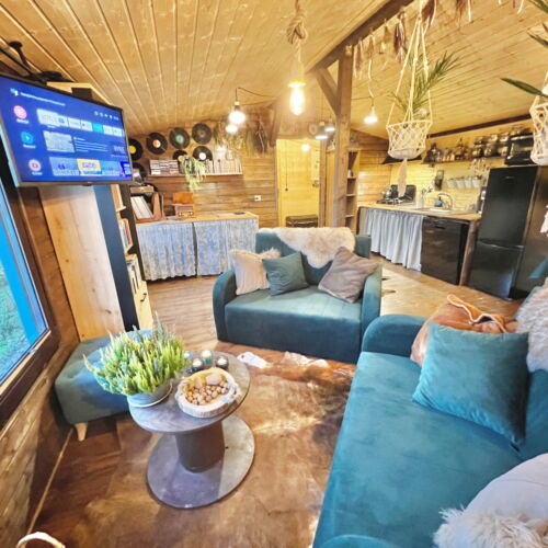 Domek całoroczny 4-osobowy Komfort z widokiem na góry