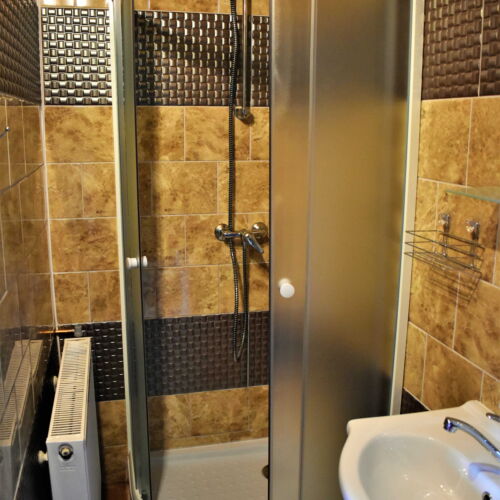 Pokoj se sprchou s privátní koupelnou mimo apartmán pro 4 os.